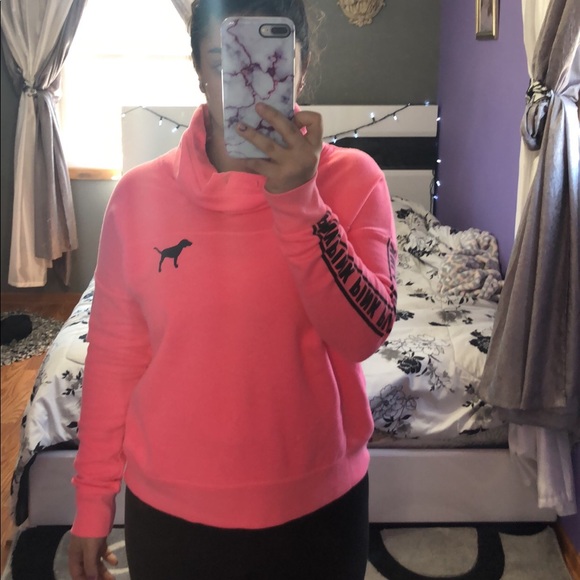 PINK turtle neck sweater - Picture 2 of 2